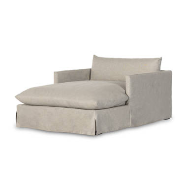 Coastal farmhouse theron chaise deals lounge upholstery